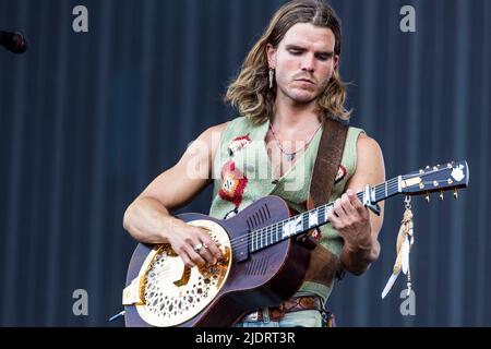 Landgraaf, Niederlande 18. juni 2022 Kaleo live beim Pinkpop Festival 2022 © Roberto Finizio/ Alamy Stockfoto