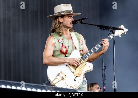 Landgraaf, Niederlande 18. juni 2022 Kaleo live beim Pinkpop Festival 2022 © Roberto Finizio/ Alamy Stockfoto