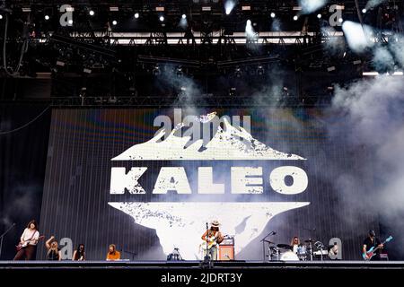 Landgraaf, Niederlande 18. juni 2022 Kaleo live beim Pinkpop Festival 2022 © Roberto Finizio/ Alamy Stockfoto