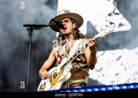 Landgraaf, Niederlande 18. juni 2022 Kaleo live beim Pinkpop Festival 2022 © Roberto Finizio/ Alamy Stockfoto