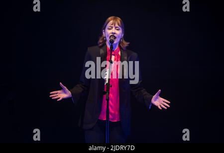 Suzanne Vaga in der Philharmonic Hall, Liverpool Stockfoto