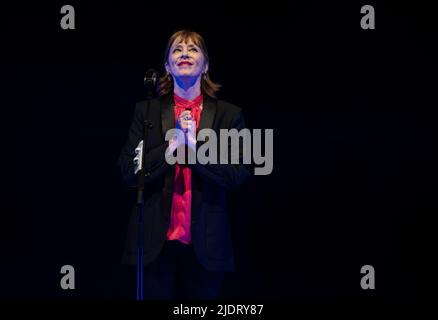 Suzanne Vaga in der Philharmonic Hall, Liverpool Stockfoto