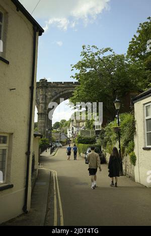 Fotos in und um Knaresborough Stockfoto