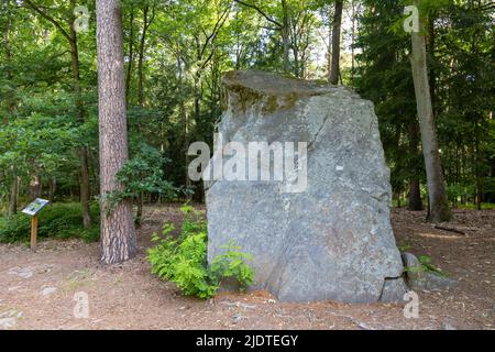 Socha Křesťanský bojovník, Kuks - Betlem (1717-1732, sochy M.B. Braun), Novy les, Zirec, Ceska republika / Betlem (Statue von M. B. Braun), barocke Komposition Stockfoto