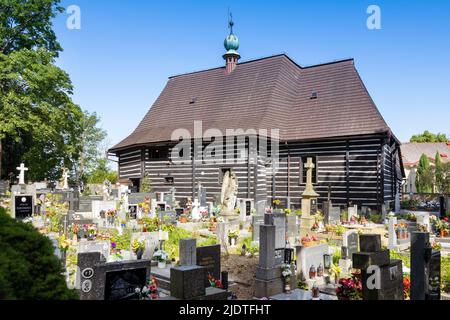 Kostel sv. Jana Křtitele, Slavoňov, Nove Mesto nad Metuji, Ostböhmen, Tschechische republik, Europa Stockfoto