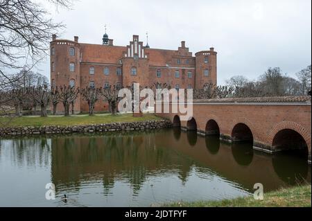 Gammel Estrup Manor, Gemeinde Randers, Region Zentraldänemark auf der Halbinsel Jütland, Dänemark Stockfoto