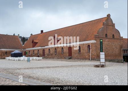 Gammel Estrup Manor, Gemeinde Randers, Region Zentraldänemark auf der Halbinsel Jütland, Dänemark Stockfoto