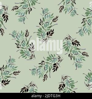 Nahtloses handbemaltes Aquarell abstraktes Paradies Blumenmuster Stockfoto