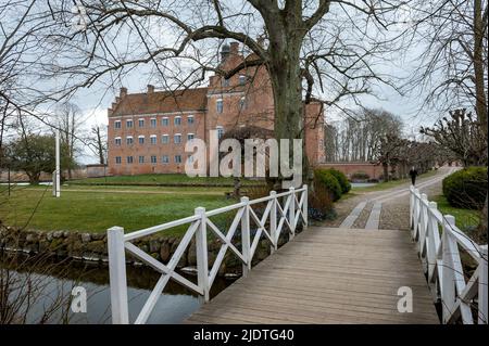 Gammel Estrup Manor, Gemeinde Randers, Region Zentraldänemark auf der Halbinsel Jütland, Dänemark Stockfoto