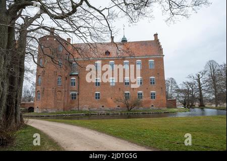 Gammel Estrup Manor, Gemeinde Randers, Region Zentraldänemark auf der Halbinsel Jütland, Dänemark Stockfoto