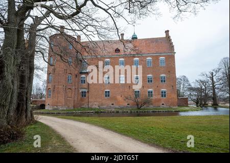 Gammel Estrup Manor, Gemeinde Randers, Region Zentraldänemark auf der Halbinsel Jütland, Dänemark Stockfoto