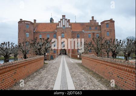 Gammel Estrup Manor, Gemeinde Randers, Region Zentraldänemark auf der Halbinsel Jütland, Dänemark Stockfoto