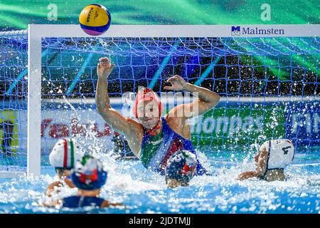 Budapest, Ungarn. 22.. Juni 2022. BANCHELLI Caterina ITAItalien vs. Ungarn Wasserball der Frauen FINA 19. World Championships Budapest 2022 Budapest, Alfred Hajos Complex 22/06/22 Foto Andrea Masini/Deepbluemedia/Insidefoto Kredit: Insidefoto srl/Alamy Live News Stockfoto