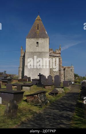 Llaneilian Church, Llaneilian, Amlwch, Anglesey, North Wales. Stockfoto