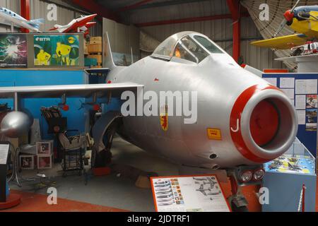 SAAB J29 F, 29640,Midland Air Museum, Coventry, Stockfoto