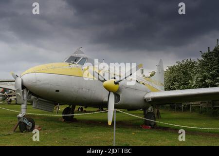 De Havilland DH104 Dove 2, G-ALVD, (G-ALCU,) Midlands Air Museum, Coventry, Stockfoto