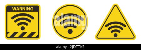 WiFi-Symbol, Wireless Internet Isolate auf weißem Hintergrund, Vektorgrafik Stock Vektor