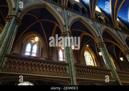 Innenausstattung, Notre-Dame Cathedral Basilica, Ottawa, Ontario Province, Kanada, Nordamerika Stockfoto