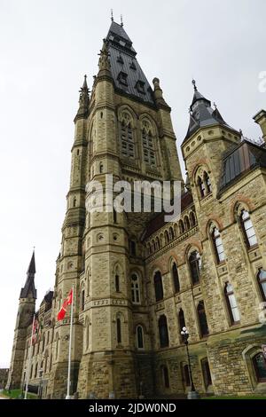 WESTERN Departmental Building, Édifice administratif de l'ouest, West Block, Parliament Hill, Ottawa, Ontario, Provinz, Kanada, Nordamerika Stockfoto