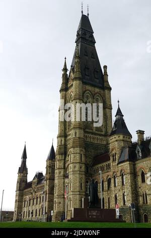 WESTERN Departmental Building, Édifice administratif de l'ouest, West Block, Parliament Hill, Ottawa, Ontario, Provinz, Kanada, Nordamerika Stockfoto