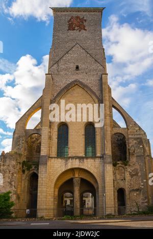 Der Turm von Karl dem Großen in Tours. Ein mittelalterlicher Turm aus dem 11.. Jahrhundert, Tours, Loire Vally, Frankreich Europa. Stockfoto