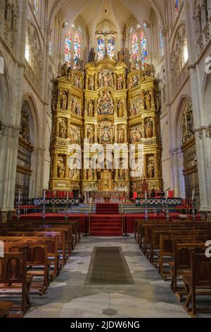 Spanien, Burgos. Kathedrale von Santa Maria, Hauptaltar, 16.. Jahrhundert, St. Thecla-Kapelle. Stockfoto