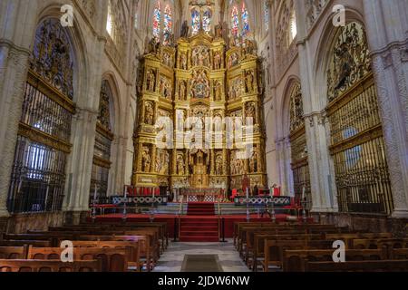 Spanien, Burgos. Kathedrale von Santa Maria, Hauptaltar, 16.. Jahrhundert, St. Thecla-Kapelle. Stockfoto