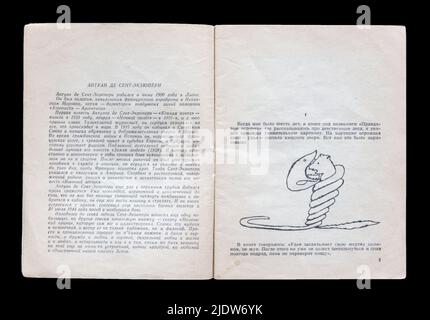 Der kleine Prinz (französisch: Le Petit Prince) ist eine Novelle von Antoine de Saint-Exupéry, die 1960 in der UdSSR erschien. Stockfoto