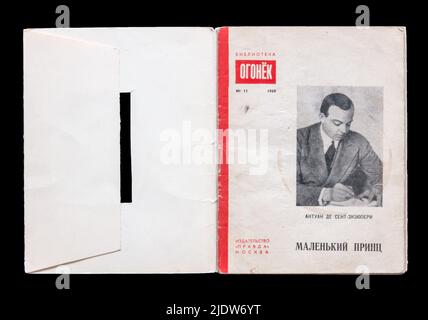 Der kleine Prinz (französisch: Le Petit Prince) ist eine Novelle von Antoine de Saint-Exupéry, die 1960 in der UdSSR erschien. Stockfoto