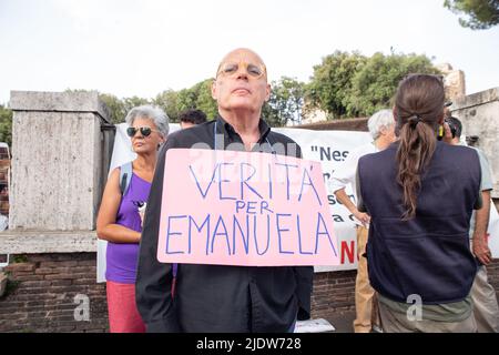 Rom, Italien. 22.. Juni 2022. Sit-in in Erinnerung an Emanuela Orlandi in Rom (Foto: Matteo Nardone/Pacific Press) Quelle: Pacific Press Media Production Corp./Alamy Live News Stockfoto