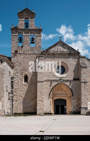 Spanien, Kirche San Nicolas de Bari, San Juan de Ortega. Stockfoto