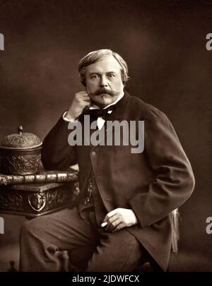 Edmond de Goncourt (französischer Schriftsteller und Kritiker, 1822-1896) von Nadar -Gaspard Félix Tournachon Stockfoto