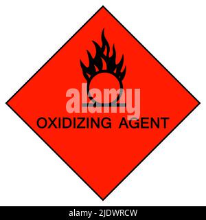 Oxidationsmittel Symbol Schild Isolate auf weißem Hintergrund, Vektorgrafik EPS.10 Stock Vektor