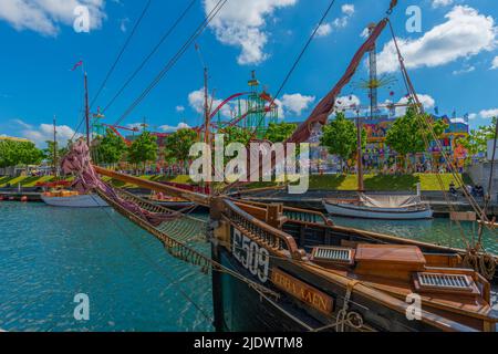 Kieler Woche 2022, Germania Hafen, Hafenstadt für Hochschiffe, Kiel, Schleswig-Holstein, Norddeutschland Stockfoto