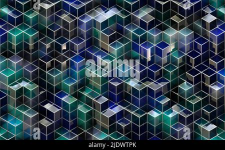 Moderne Cubes Tapete Stockfoto