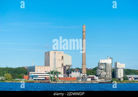 Abschaltung des Kohlekraftwerks an der Kieler Förde, Kiel Schleswig-Holstein, Norddeutschland Stockfoto