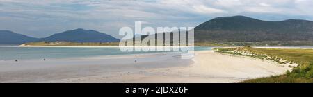 Seilebost Beach auf der Isle of Harris, Western Isles, Outer Hebrides, Na h-Eileanan Siar, Schottland Stockfoto