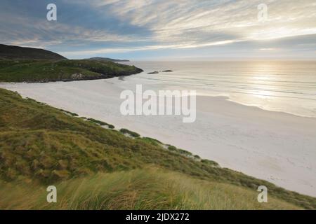 Traigh Eais Beach auf der Isle of Barra, The Outer Hebrides, Schottland Stockfoto