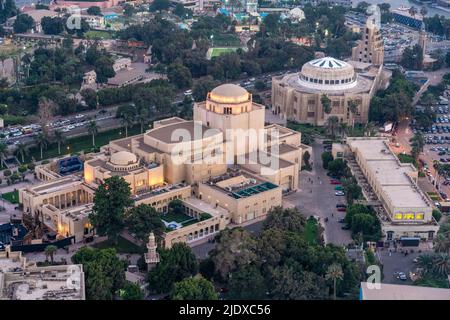 Ägypten, Kairo, erhöhte Ansicht des Opernhauses von Kairo Stockfoto