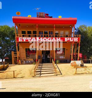 Albury, New South Wales Australien - 19. März 2019: Vor dem Ettamogah Cartoon Pub in Albury New South Wales Australien Stockfoto