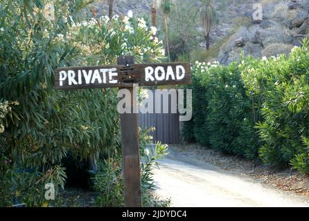 Palm Springs, California, USA 11.. Juni 2022 Eine allgemeine Sicht auf die Atmosphäre der Schauspielerin Suzanne Somers ehemaliges Zuhause am 11. Juni 2022 in Palm Springs, Kalifornien, USA. Foto von Barry King/Alamy Stockfoto Stockfoto