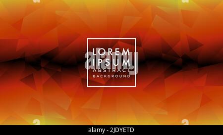 Vektorgrafik mit gebranntem Low-Poly-Muster. Abstrakte Hintergrunddesign-Vorlage. Stock Vektor