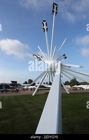 Goodwood, West Sussex, Großbritannien 24.. Juni 2022. BMW Central wird auf dem Goodwood Festival of Speed – ‘The Innovators – Masterminds of Motorsports’ in Goodwood, West Sussex, Großbritannien, gezeigt. © Malcolm Greig/Alamy Live News Stockfoto