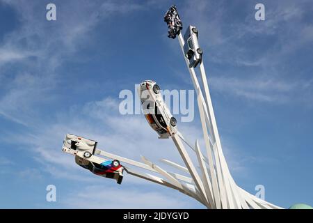 Goodwood, West Sussex, Großbritannien 24.. Juni 2022. BMW Central wird auf dem Goodwood Festival of Speed – ‘The Innovators – Masterminds of Motorsports’ in Goodwood, West Sussex, Großbritannien, gezeigt. © Malcolm Greig/Alamy Live News Stockfoto