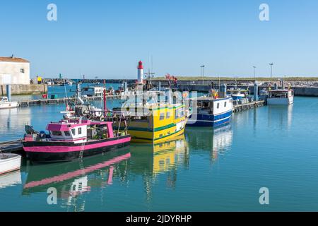 Oléron (Charente-Maritime, Frankreich). Der Hafen von La Cotinière Stockfoto