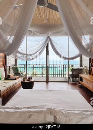 Interior Design Dekor Einrichtung von Luxus zeigen Hause Urlaub Villa Schlafzimmer Stockfoto