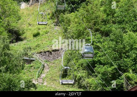 Sessellift in Cochem Stockfoto