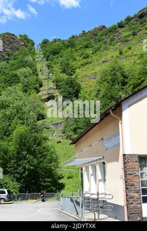 Sessellift in Cochem Stockfoto