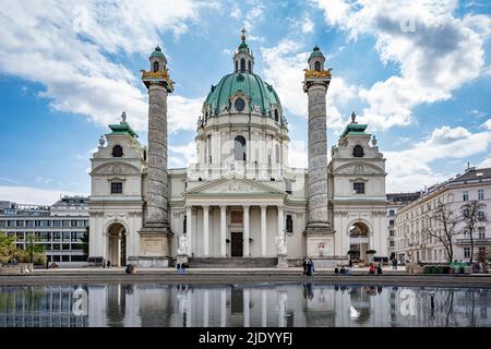 Karlskirche in Wien, Österreich Stockfoto