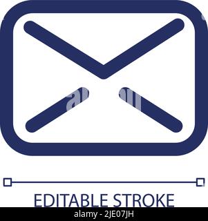 Symbol für die benutzeroberfläche mit linearem Buchstaben Stock Vektor